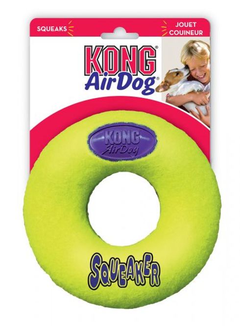 Hovedbilde KONG Leke AirDog Donut Gul M 13cm