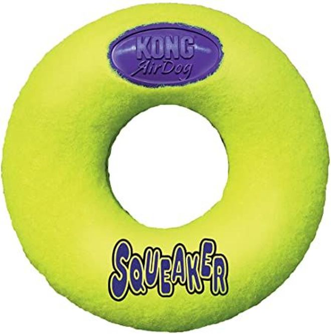 Hovedbilde KONG Leke AirDog Donut Gul M 13cm