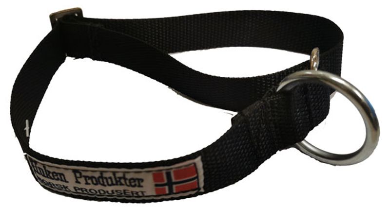 Halsbånd regulerbart sort